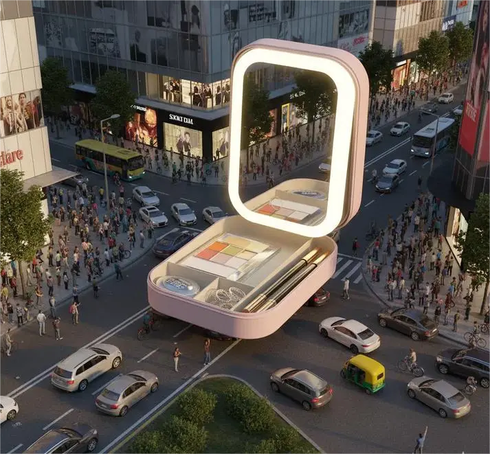 Mini Vanity Makeup Box with LED